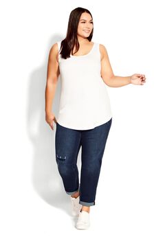 Plus Size Button Fly Jeans