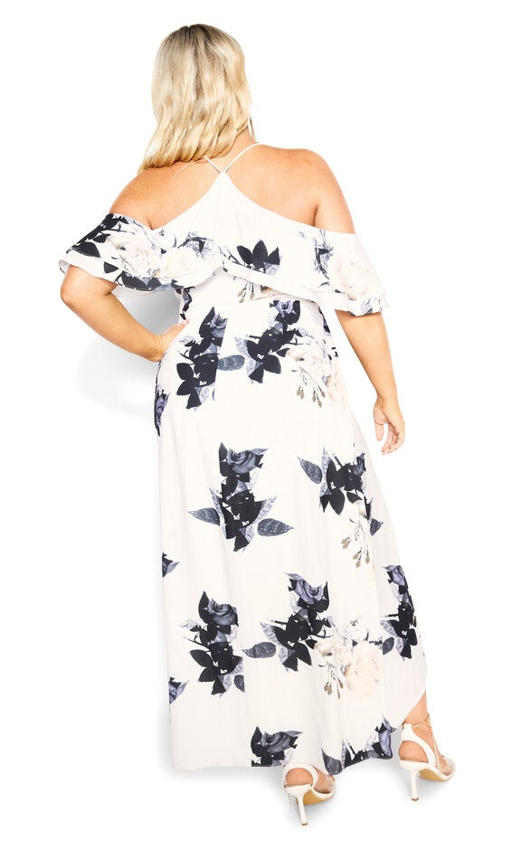 Delicate Maxi Dress - cream floral, WHITE, alternate image number null