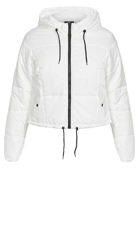 Streetwise Puffer Jacket - ivory, WHITE, alternate image number null