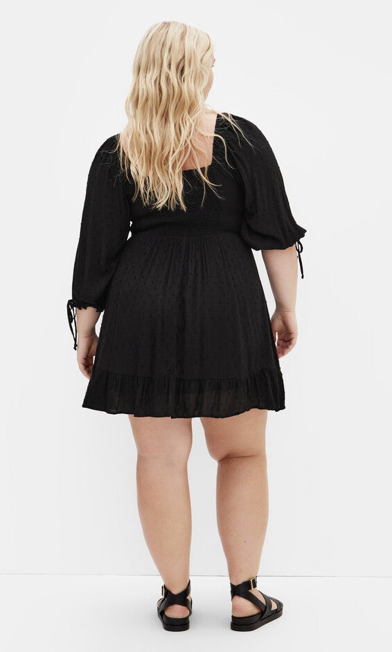 Allegra Mini Dress - rosewood, BLACK, alternate image number 2