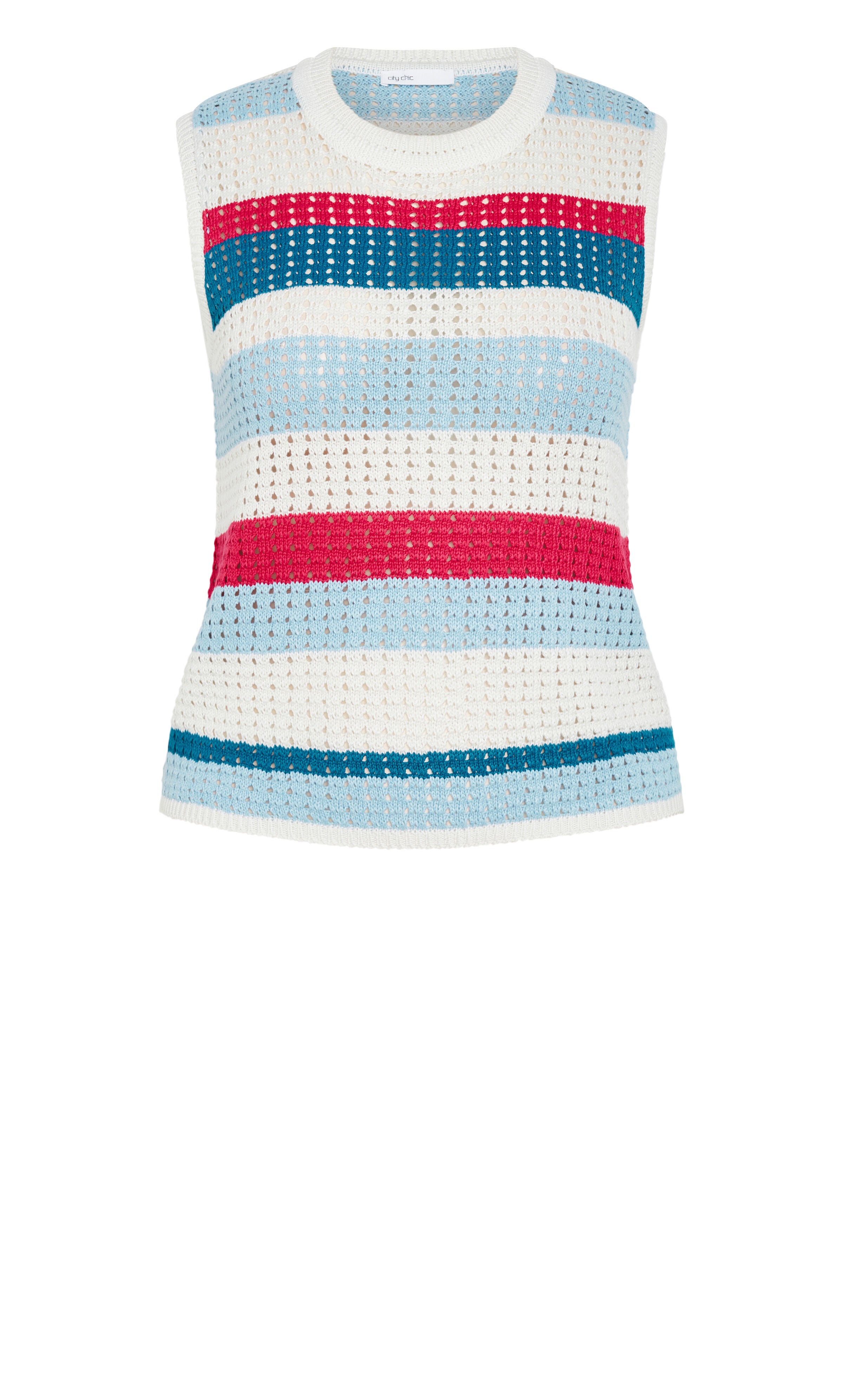 Cornelia Stripe Top - white, ORANGE, alternate image number 4