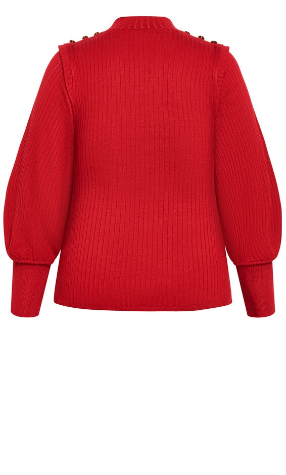 Isabella Sweater - cherry, RED, alternate image number null