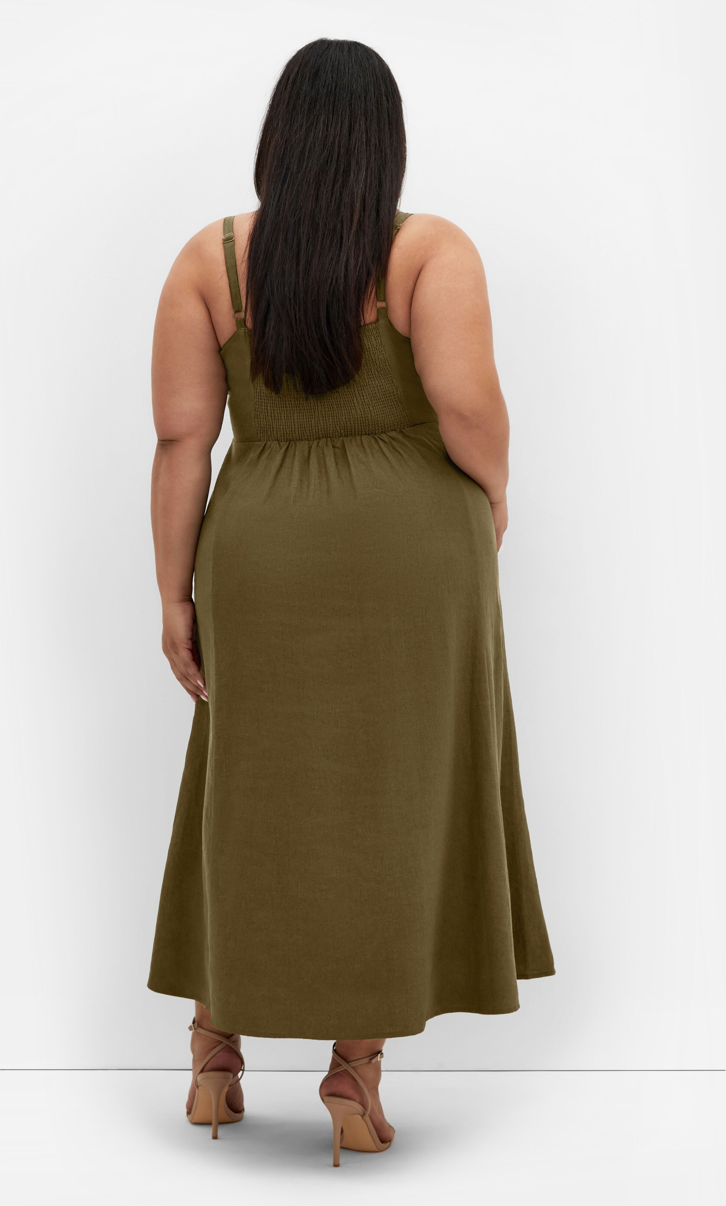 Elly Dress - khaki, GREEN, alternate image number 2