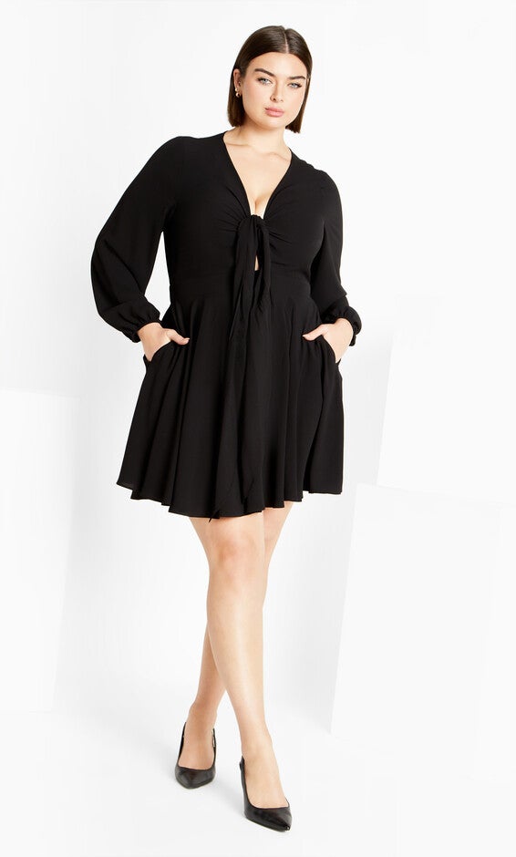 Adelyn Dress - black, BLACK, alternate image number 1