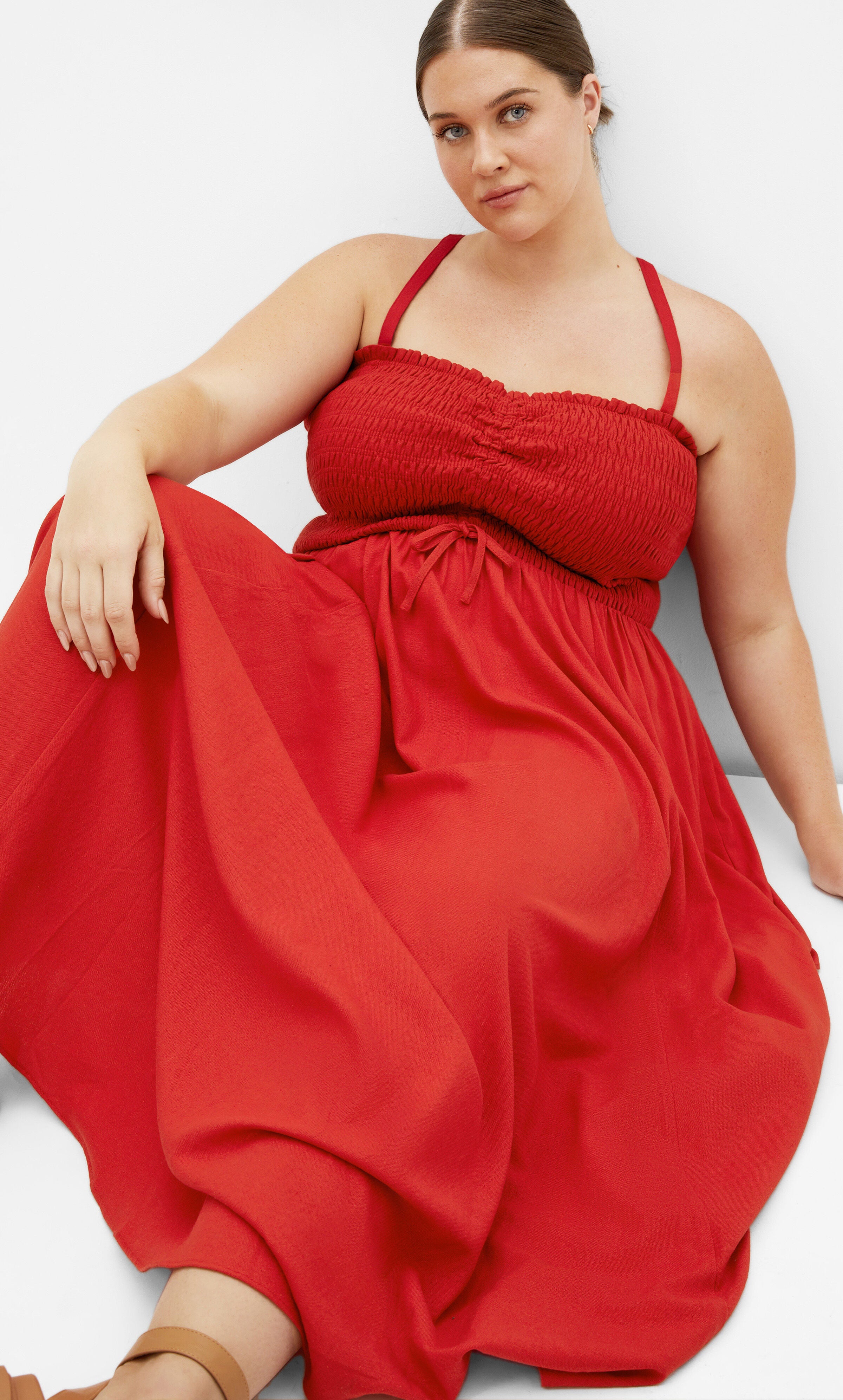 Jazmine Dress - red, RED, alternate image number 2