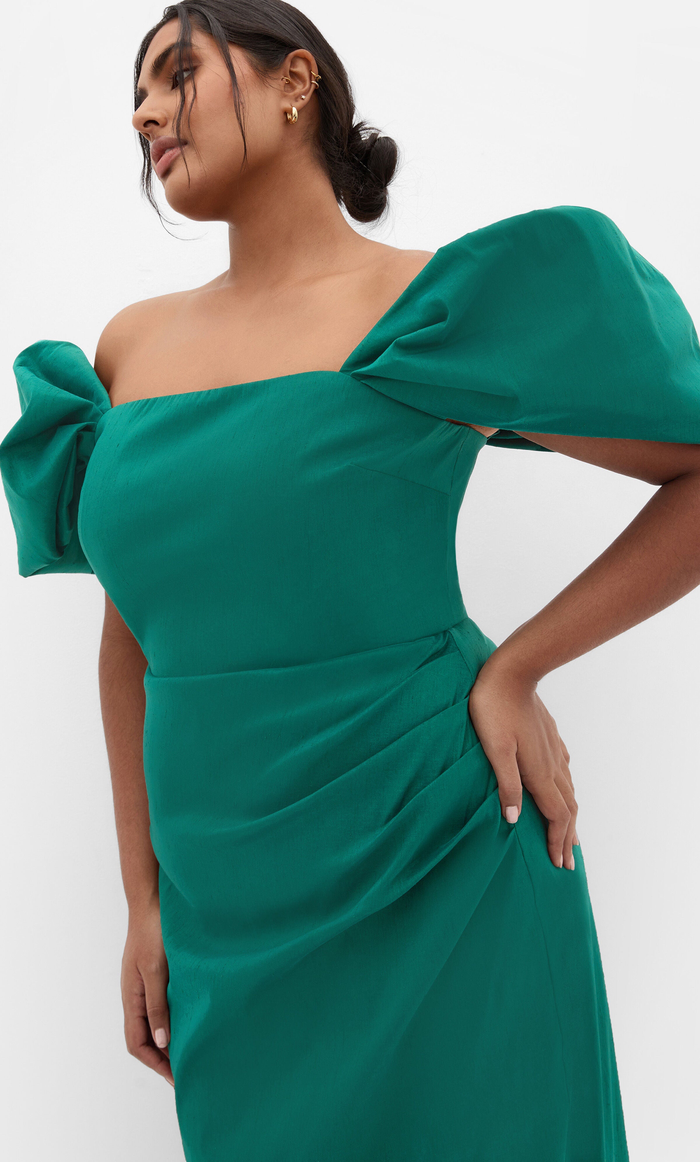 Elyse Dress, GREEN, alternate image number 1