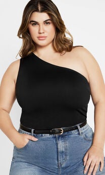 Swept Away Top - black