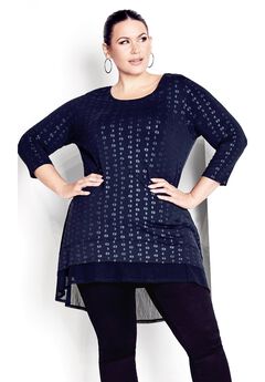Foil Print Tunic