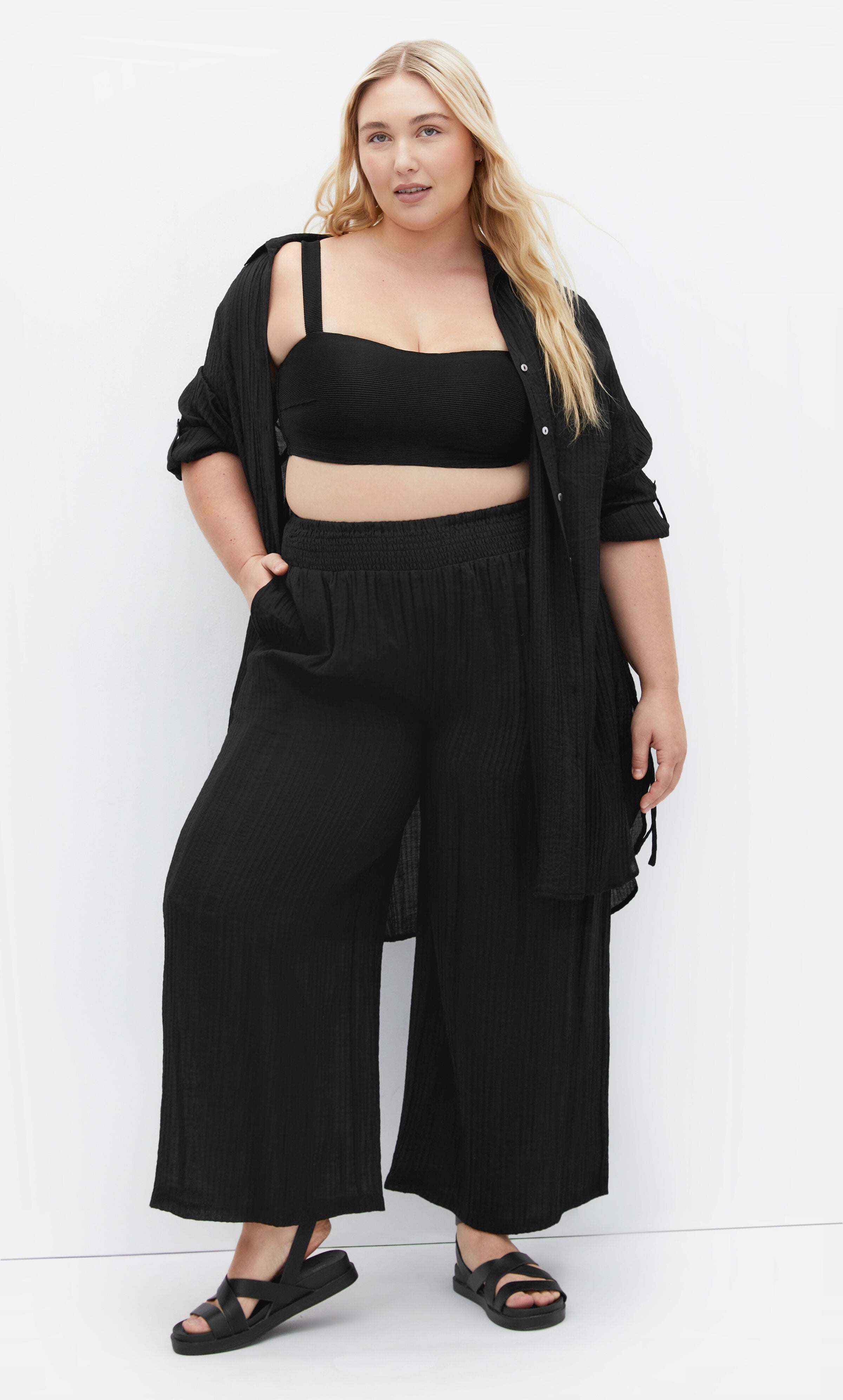 Maci Shirt - black, BLACK, hi-res image number 0