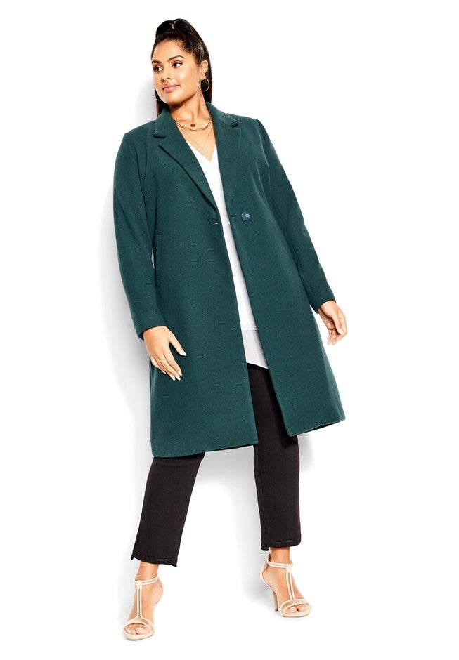 Effortless Chic Coat - emerald, GREEN, on-hover image number null