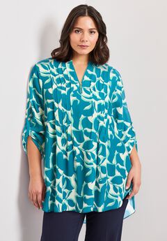 Roll Tab Zip Front Tunic
