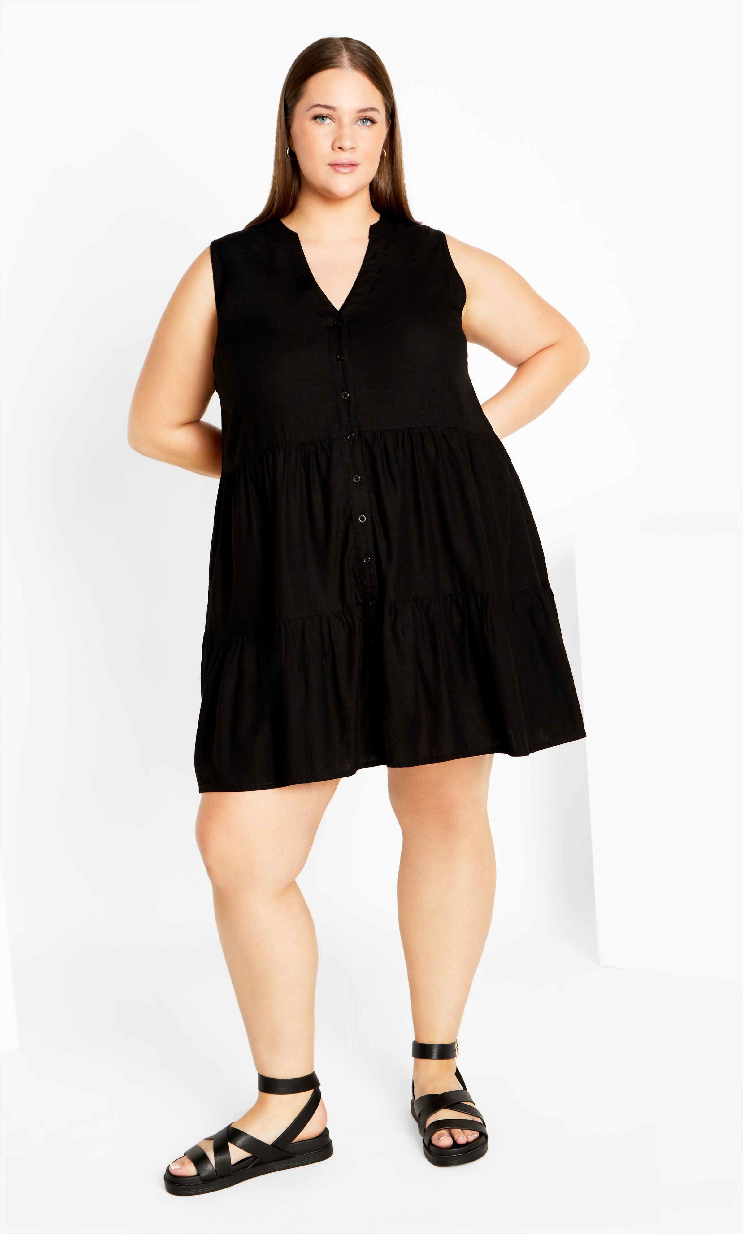 Saddie Dress - black, BLACK, hi-res image number 0