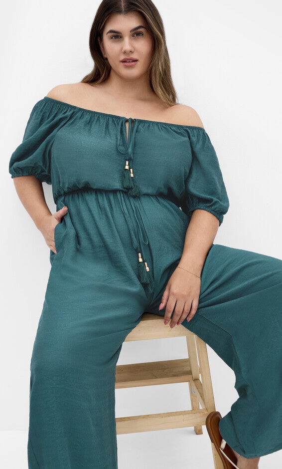 Erica Jumpsuit - emerald, GREEN, alternate image number 2