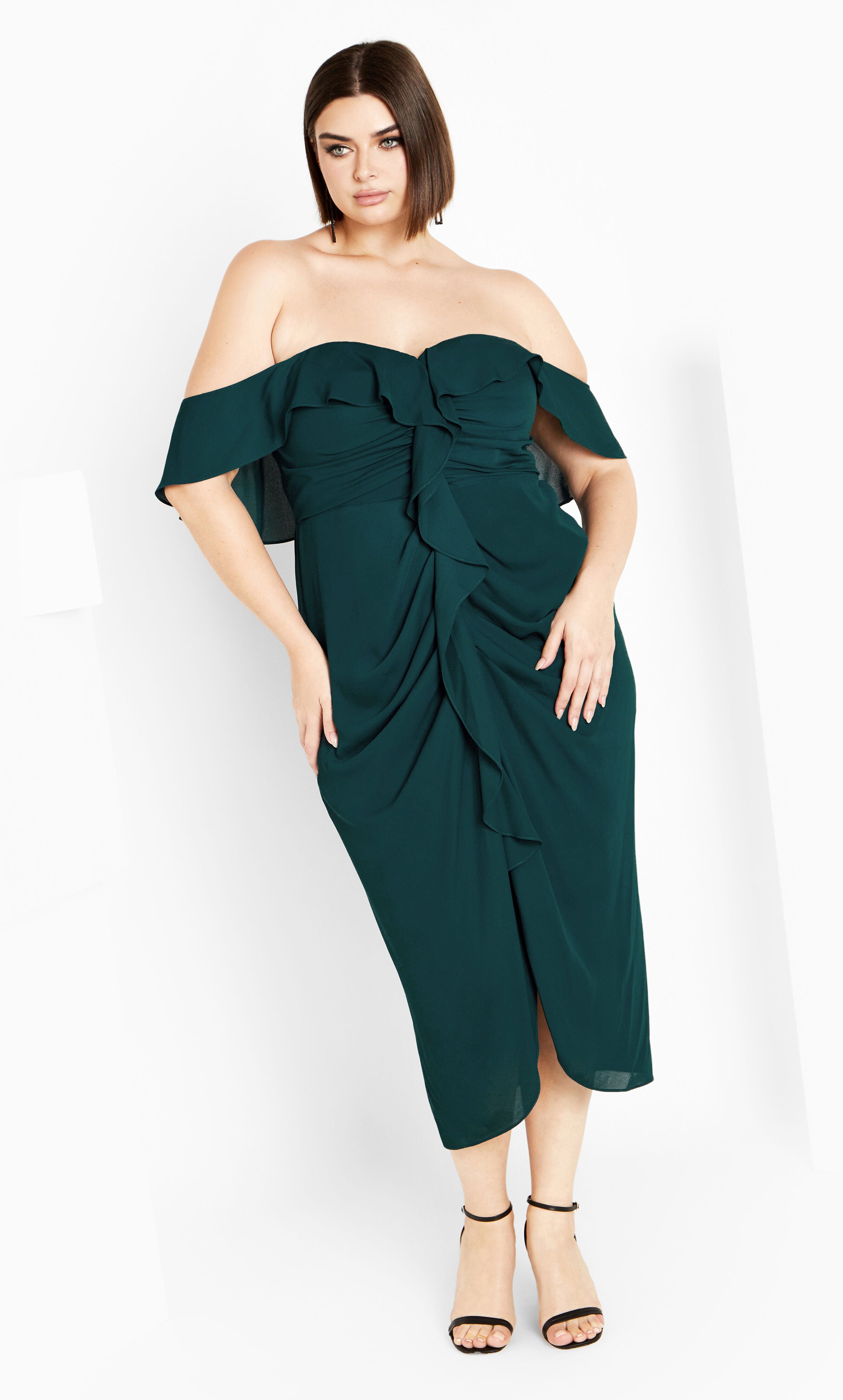 Va Va Voom Dress - emerald, GREEN, alternate image number 2