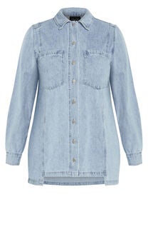 Liv Denim Shirt - mid denim