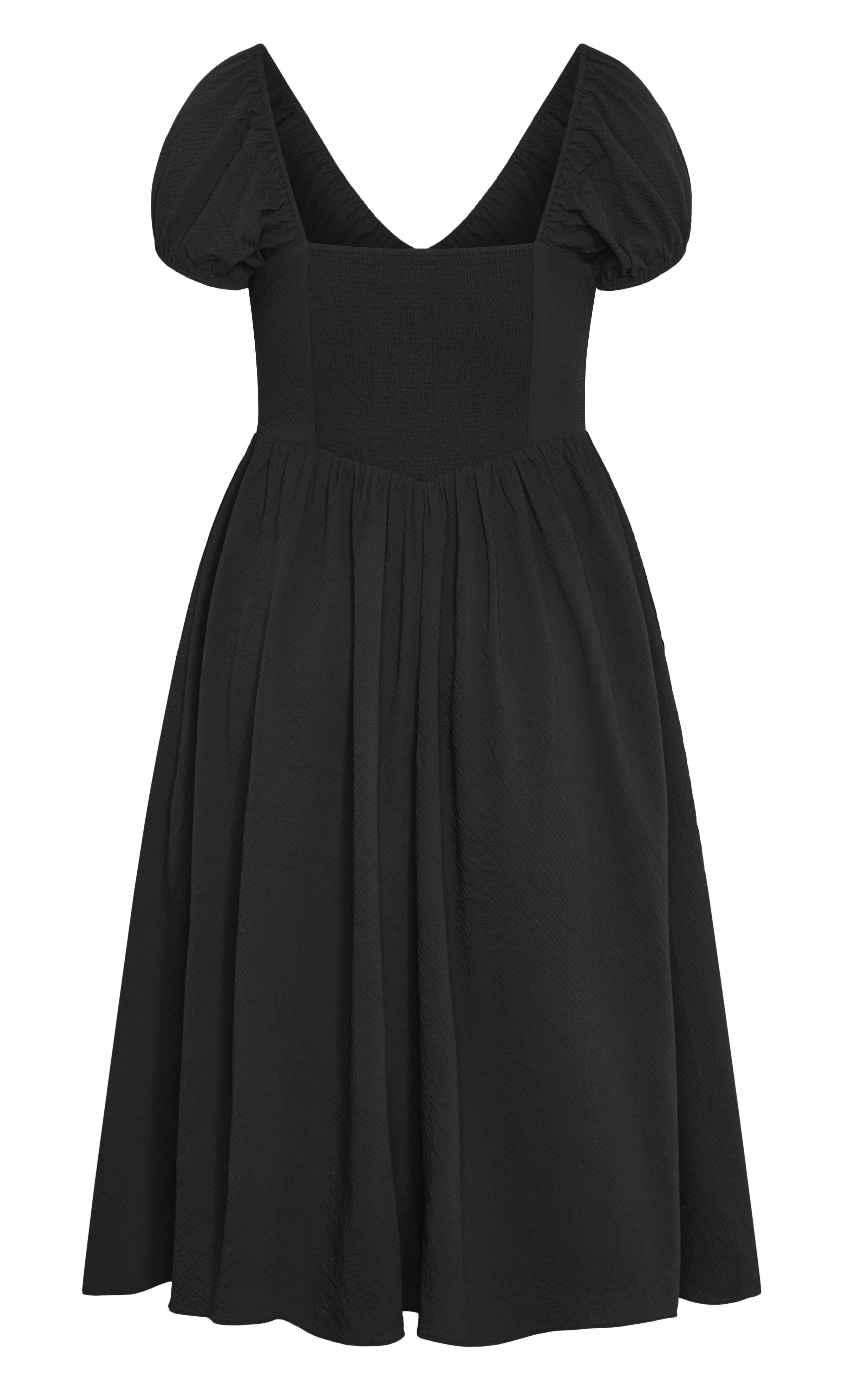 Shelby Midi Dress - black, BLACK, alternate image number 4
