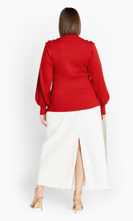 Isabella Sweater - cherry, RED, alternate image number null