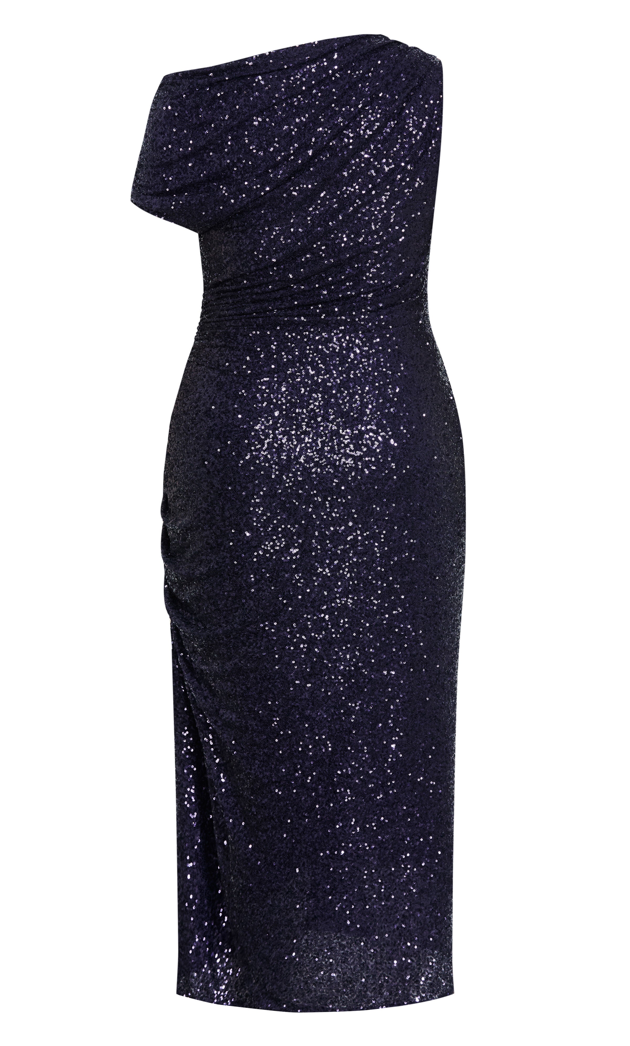 Sequin Star Off Shoulder Maxi Dress, BLUE, alternate image number 4