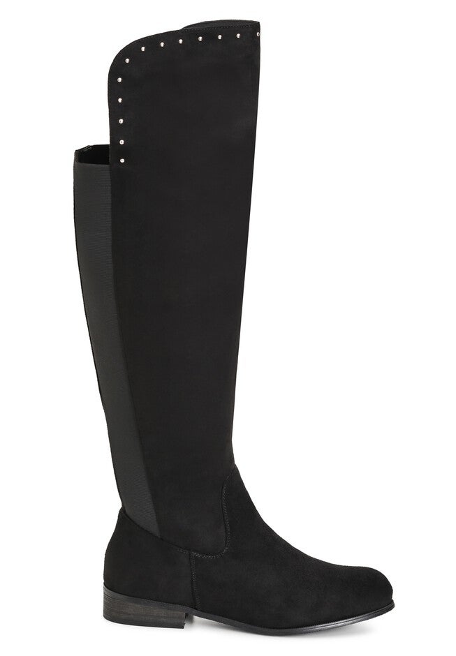 WIDE FIT Cali Knee Boot - black, BLACK, on-hover image number null