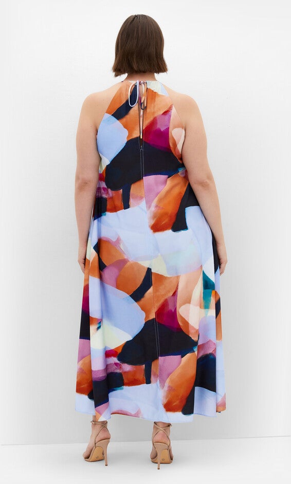 Aspect Level Dress - print, BLUE, alternate image number 3