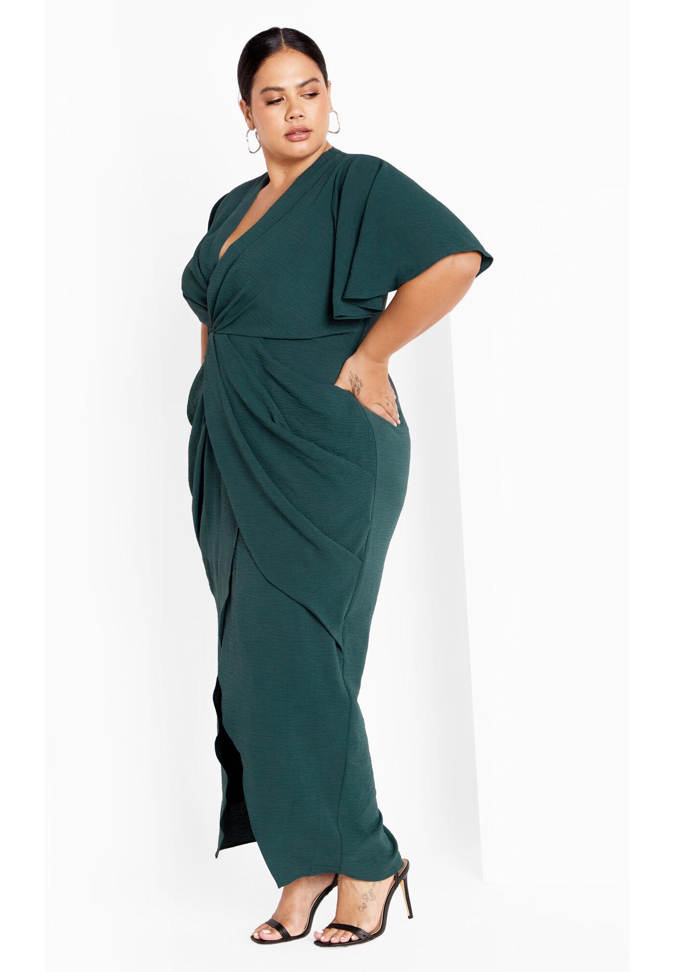 Braelynn Maxi Dress, GREEN, on-hover image number 1