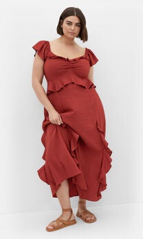 Fee Frill Maxi Dress - sienna