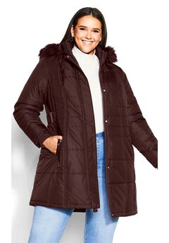 Side Belt Puffer Coat