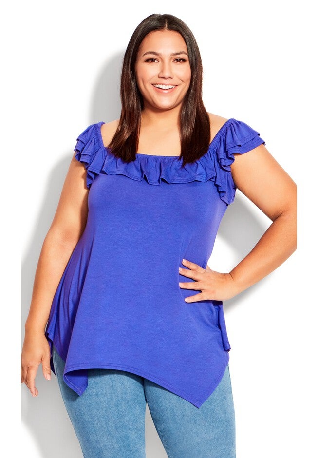 Serena Top, DAZZLING BLUE, hi-res image number 0