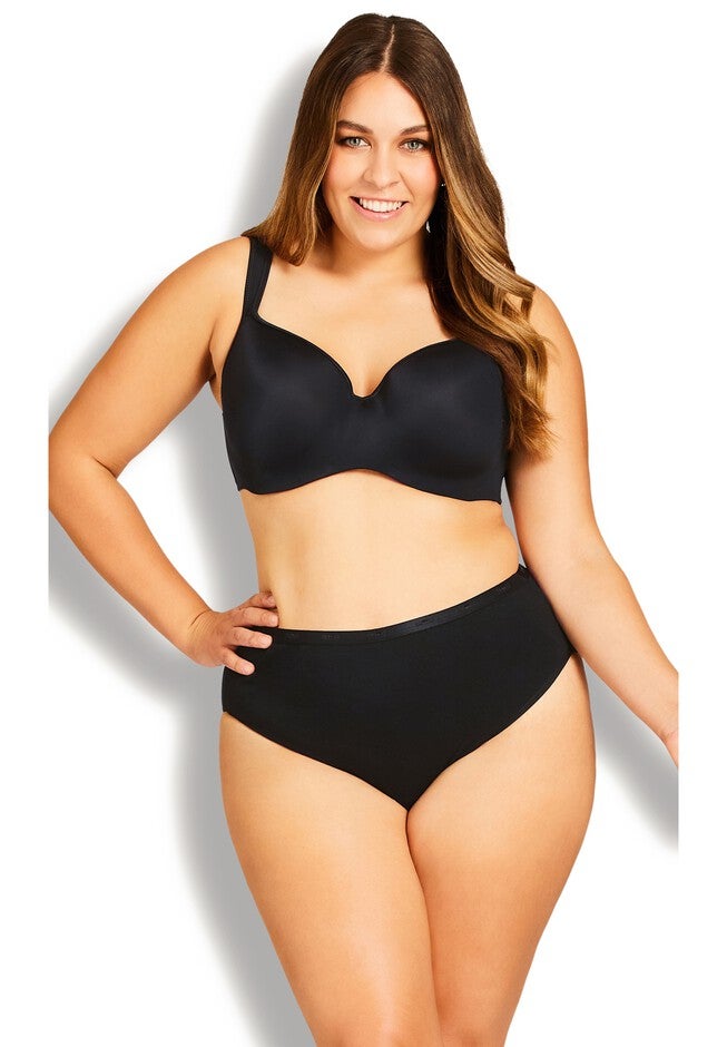 Basic Hi Cut Brief 3 Pack, BLACK, hi-res image number 0