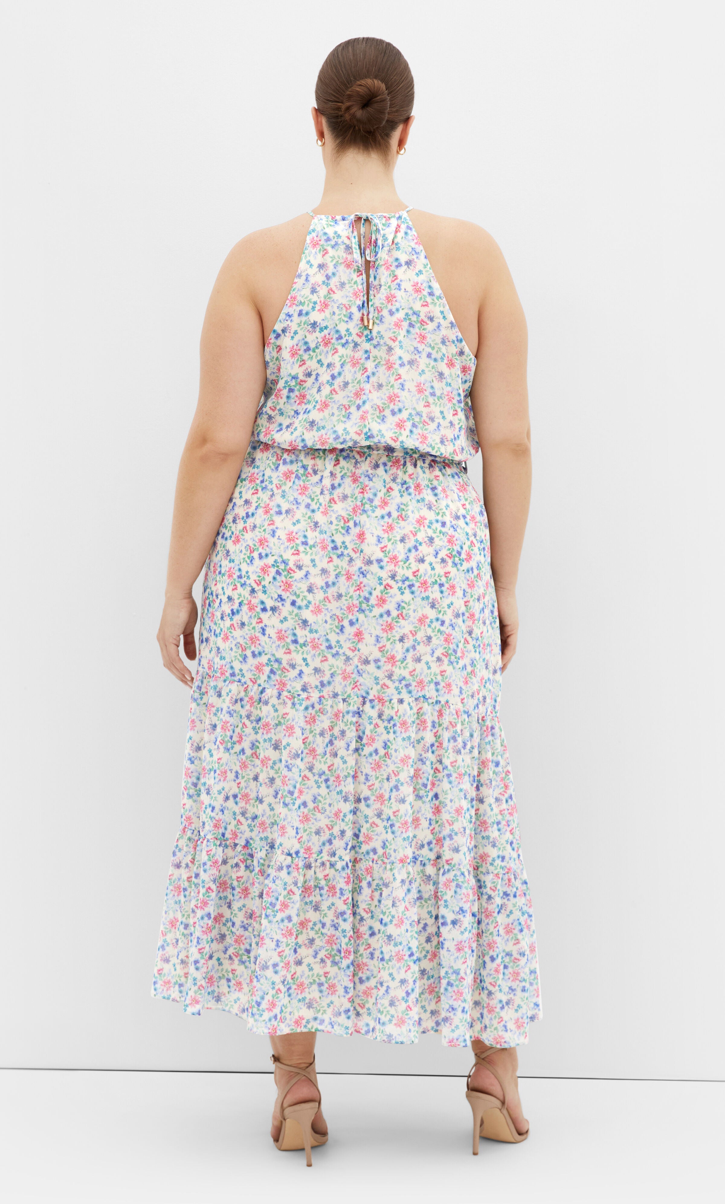 Lidia Print Maxi Dress - purple floral, PURPLE, alternate image number 2