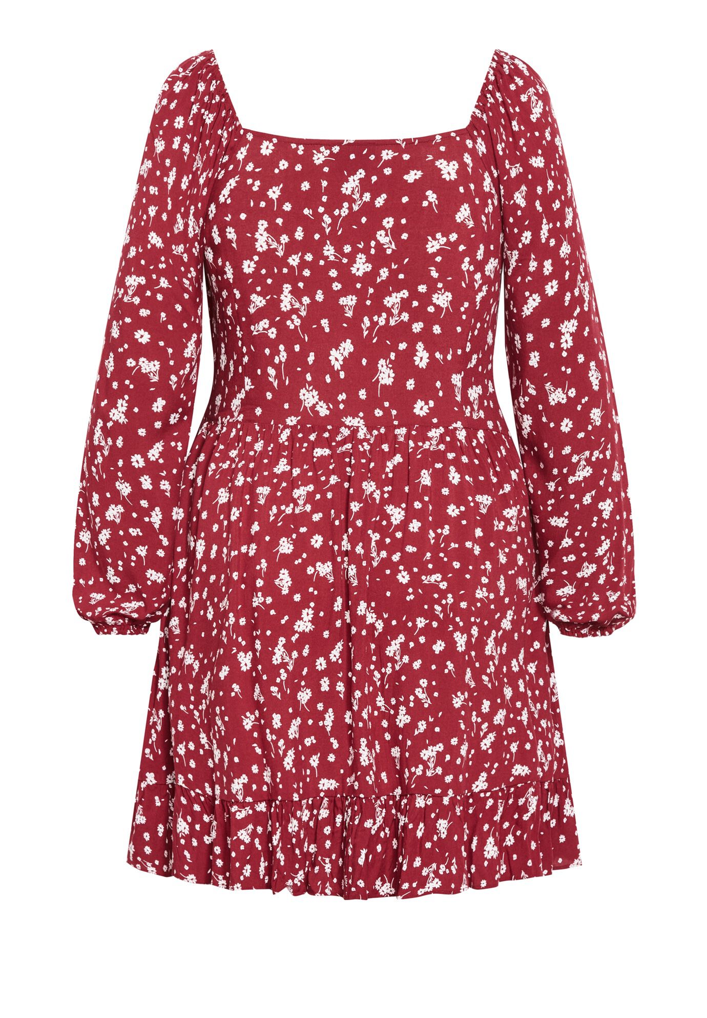 Lia Print Dress - beet red, RED, alternate image number 4