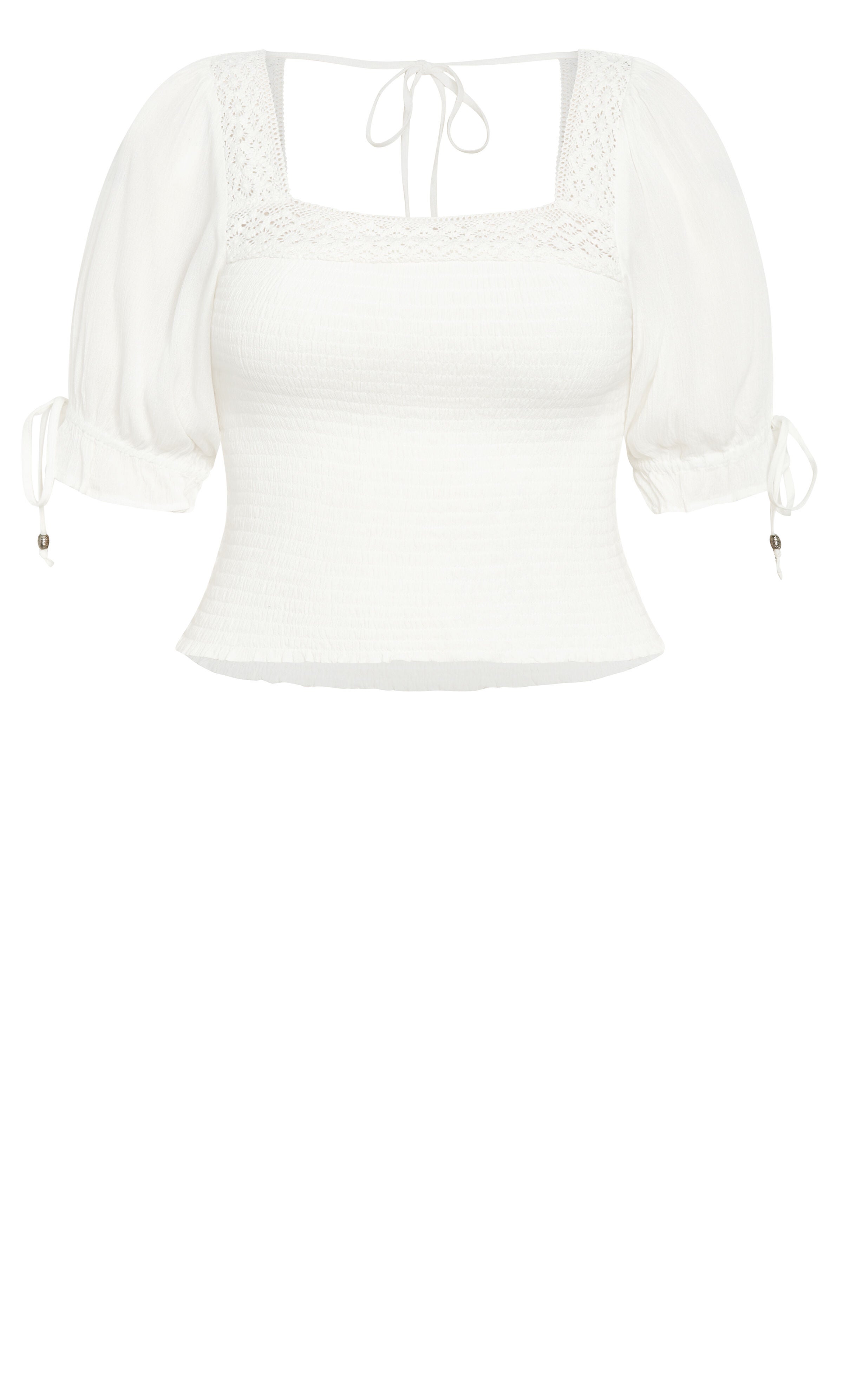 Aurora Plain Top - ivory, BEIGE, alternate image number 5