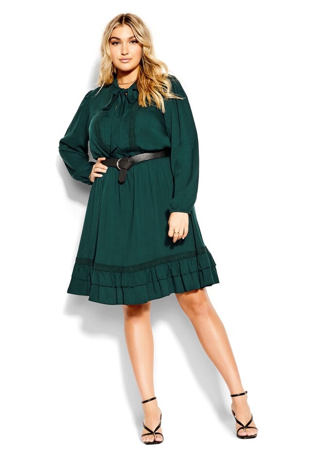 Precious Tie Dress - jade, GREEN, on-hover image number null