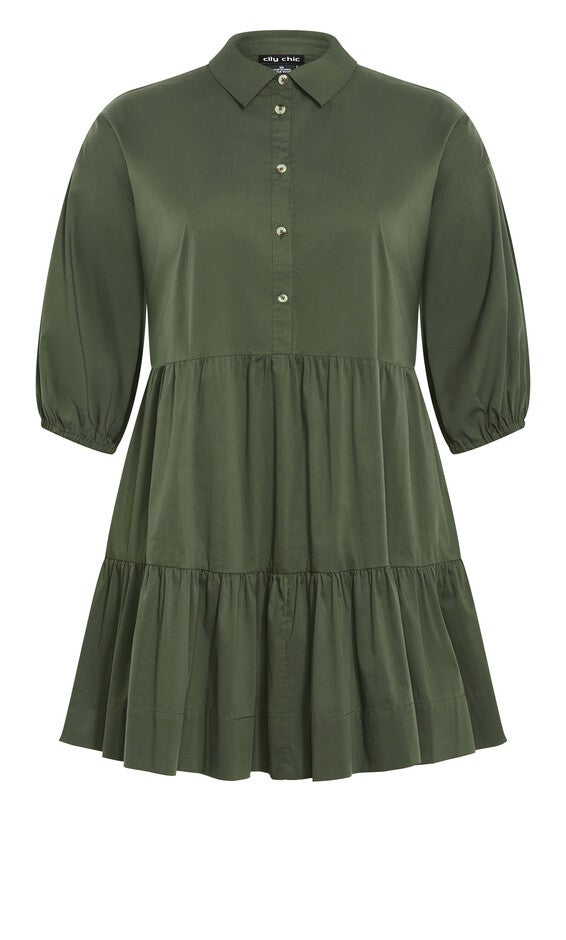 kiada mini dress Kiara Mini Dress - khaki