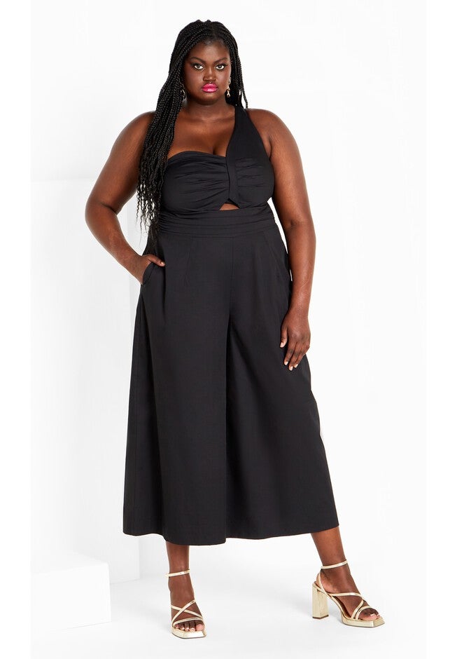 Rebecca Jumpsuit - black, BLACK, on-hover image number 1