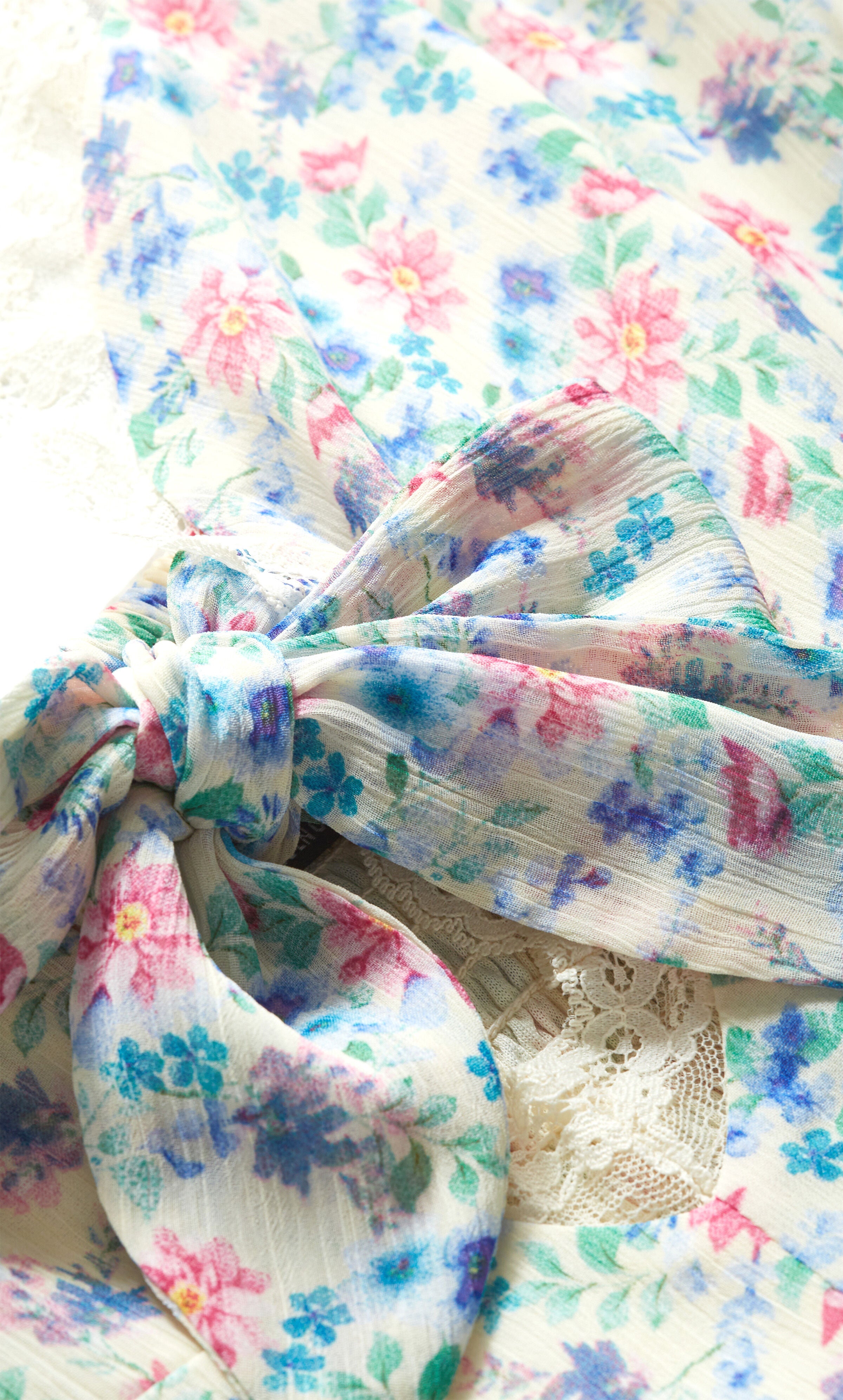 Lidia Print Dress - cream, PURPLE, alternate image number 5