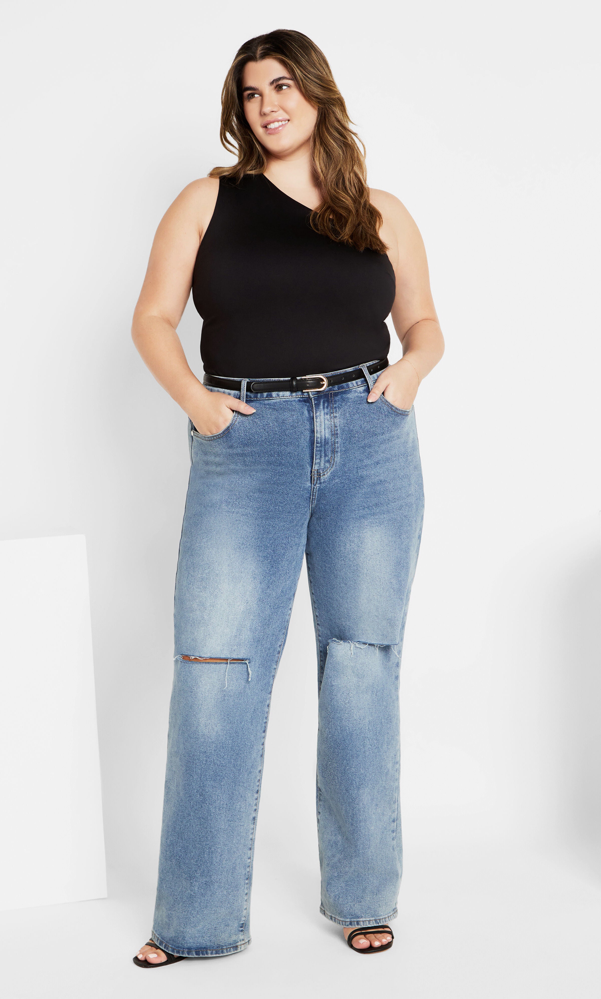 Swept Away Top - black, BLACK, alternate image number 2