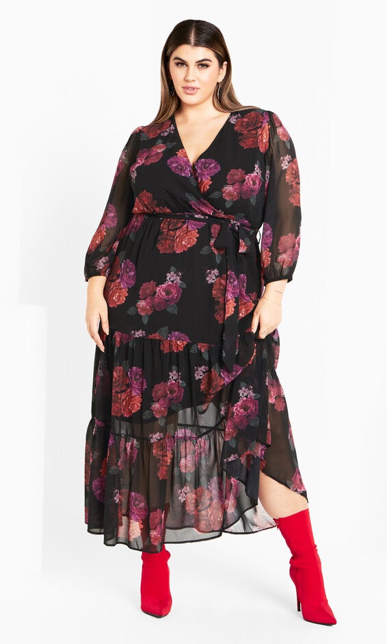 Monique Print Maxi Dress - black, PRIZE, alternate image number null