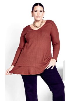 Plus Size Ruffled Tunics