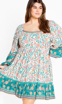 Aurora Mini Dress - gardenia