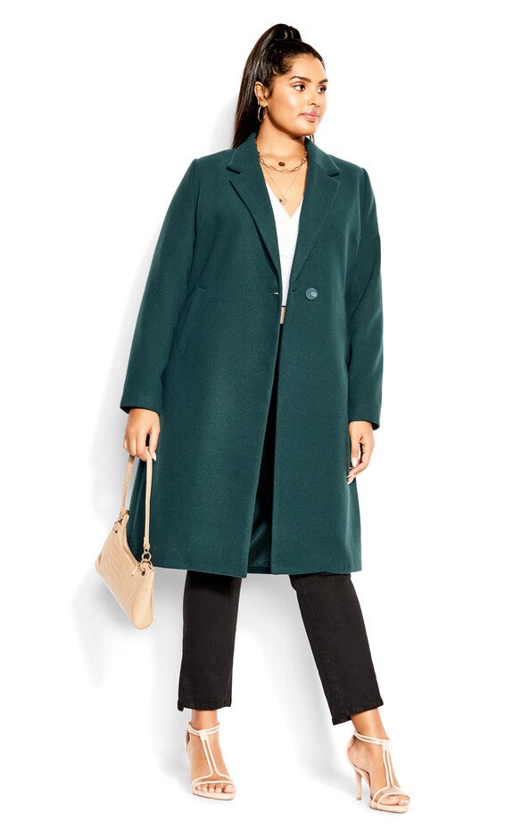Effortless Chic Coat - emerald, GREEN, hi-res image number null