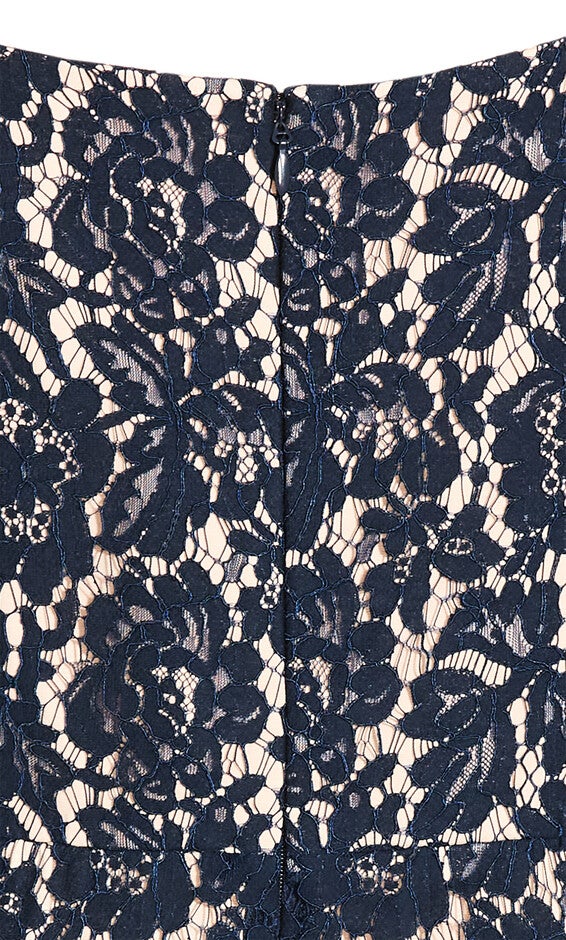 Lace Whisper Dress - navy, BLUE, alternate image number null