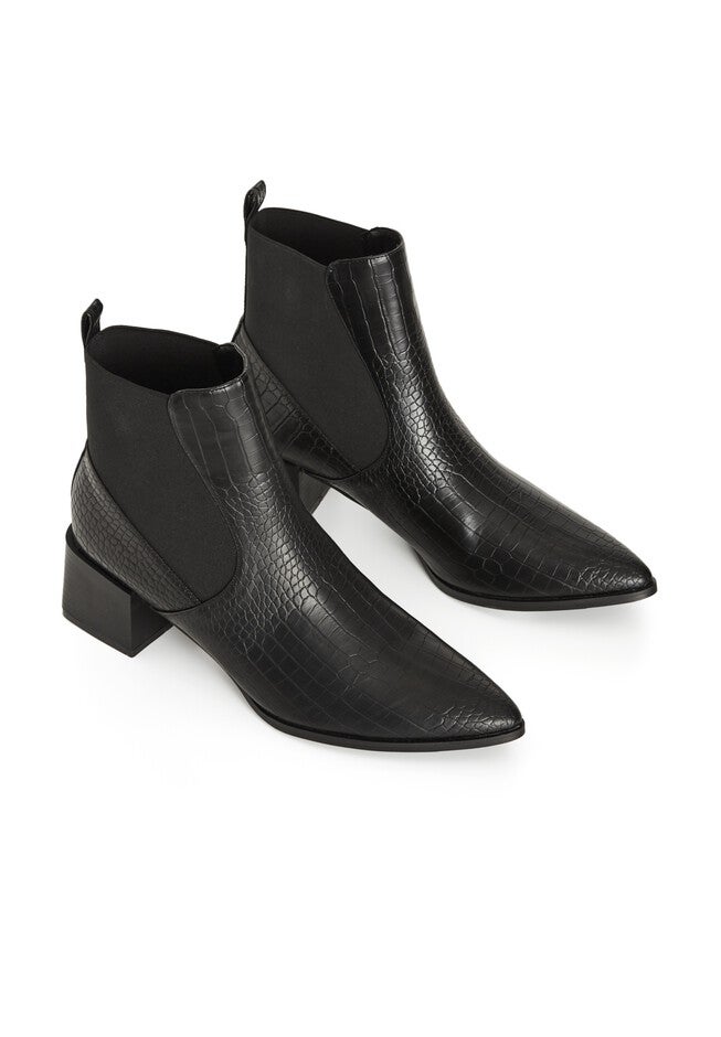 WIDE FIT Eden Ankle Boot - black, BLACK, alternate image number 5