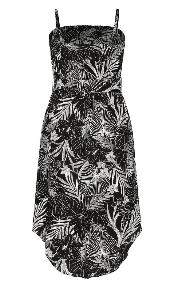 Tamazin Print Dress - black, MOONLIT, alternate image number null