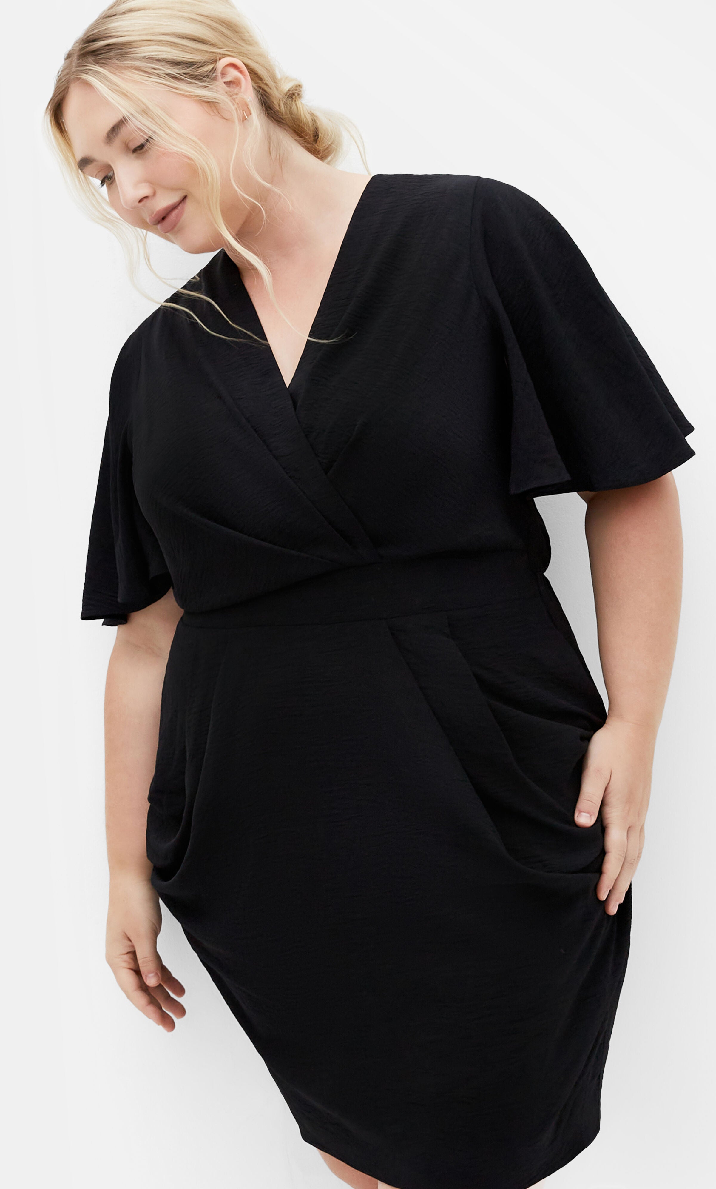 Braelynn Short Dress - black, BLACK, alternate image number 2