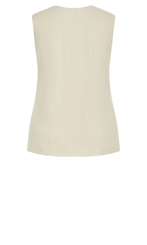 Nala Sleeveless Jacket - stone, STONE, alternate image number 4