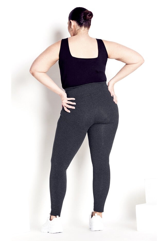 High Rise Legging, CHARCOAL, on-hover image number null