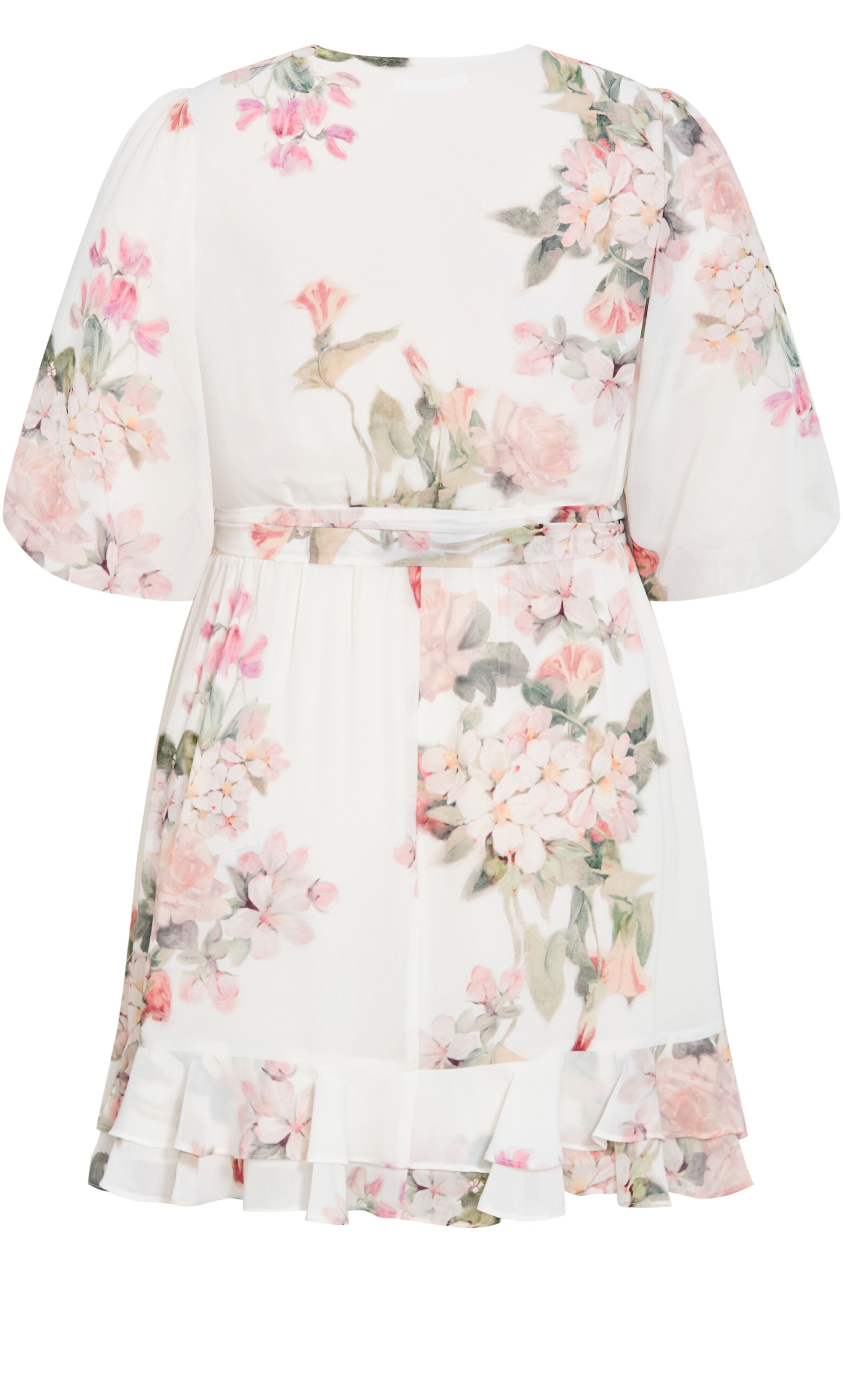 Koko Print Mini Dress, WHITE, alternate image number 4