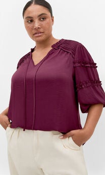 Drama Queen Elbow Sleeve Shirt