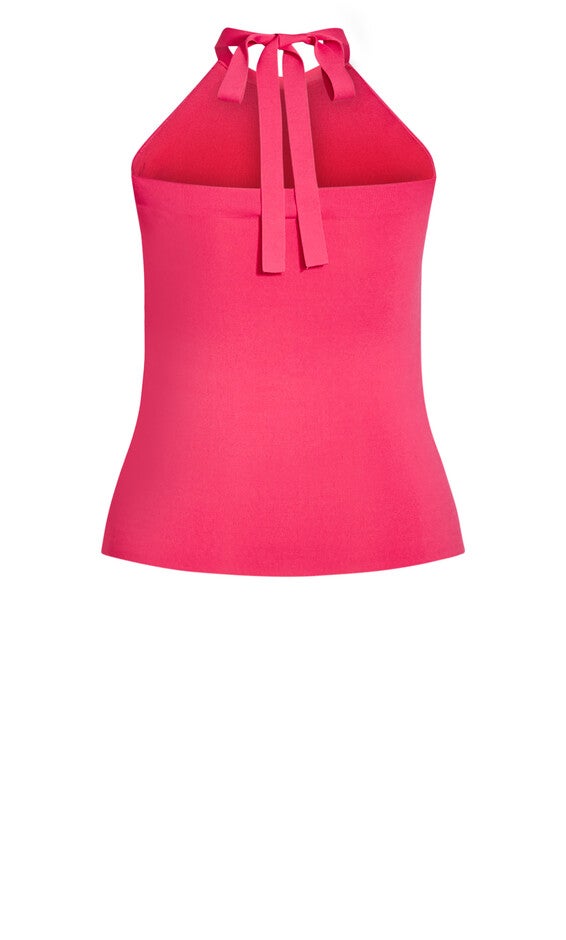 Ruffled Top - bright pink, PINK, alternate image number null